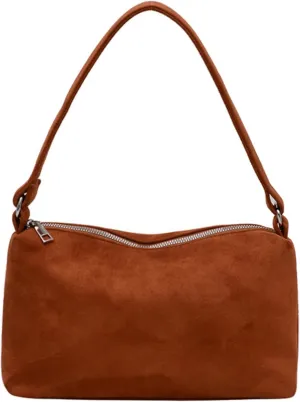 Women 2025 Fall Winter Retro Suede Shoulder Bag Small Hand Purse Soft PU Suede Clutch Bag