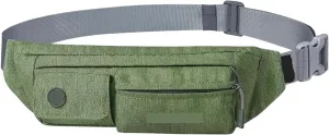 Women Men Small Waist Pouch Slim Belt Bag Walking Lightweight Crossbody Chest Bag(Green)