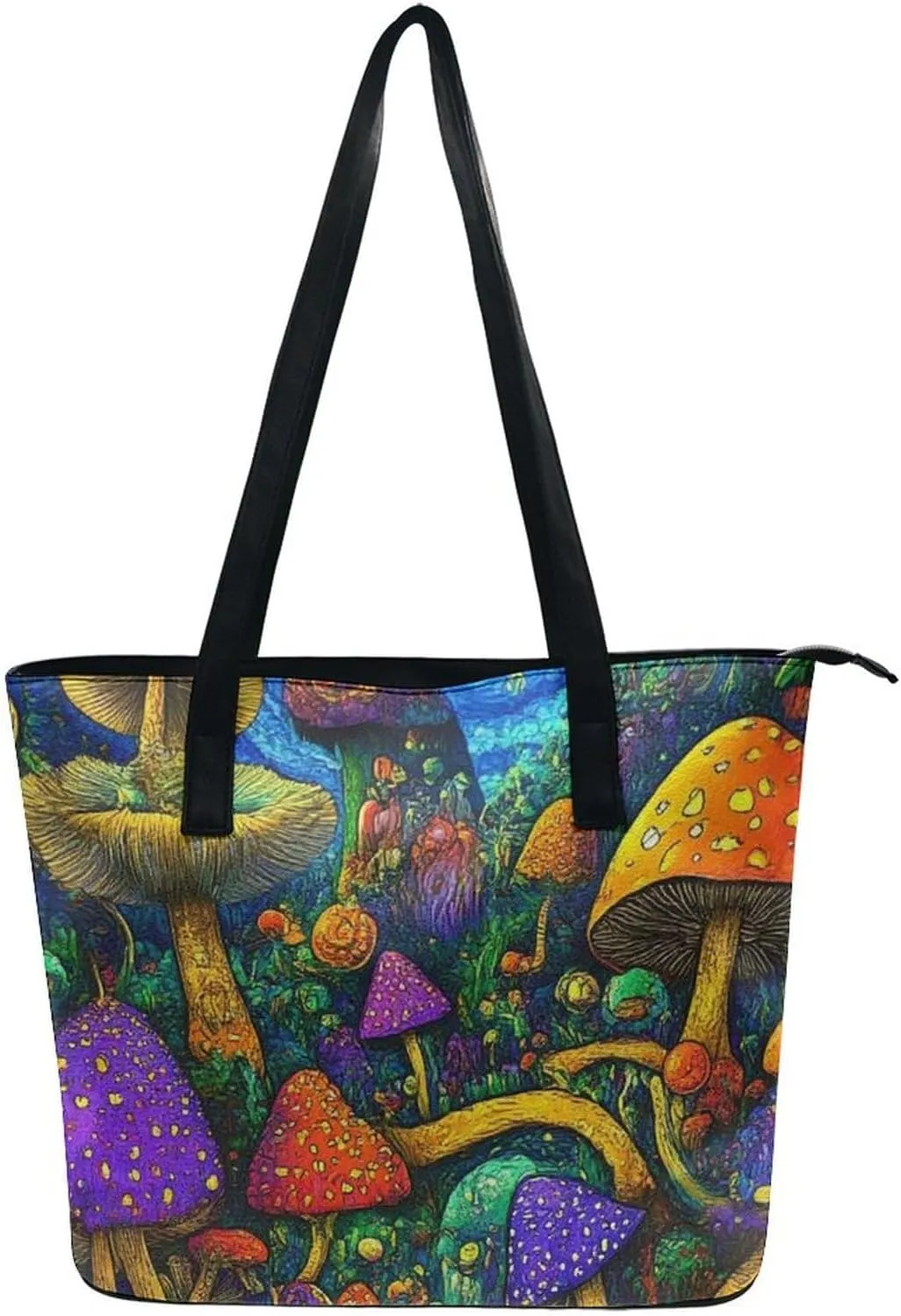 Women Tote Bag PU Leather Travel Shoulder Bags Casual Handbags