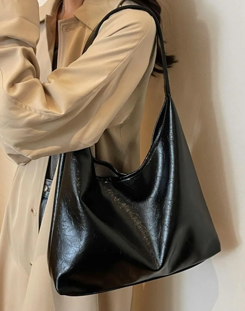 Women Tote Bags Soft Satchel Handbags PU Leather Tote Shoulder Bag Ladies Work Dating 2024