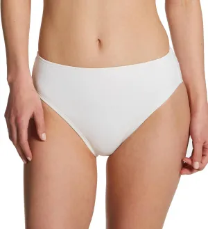 Women's 4Twisted Ties High Waist Bikini Swim Bottom, C66460, White, L