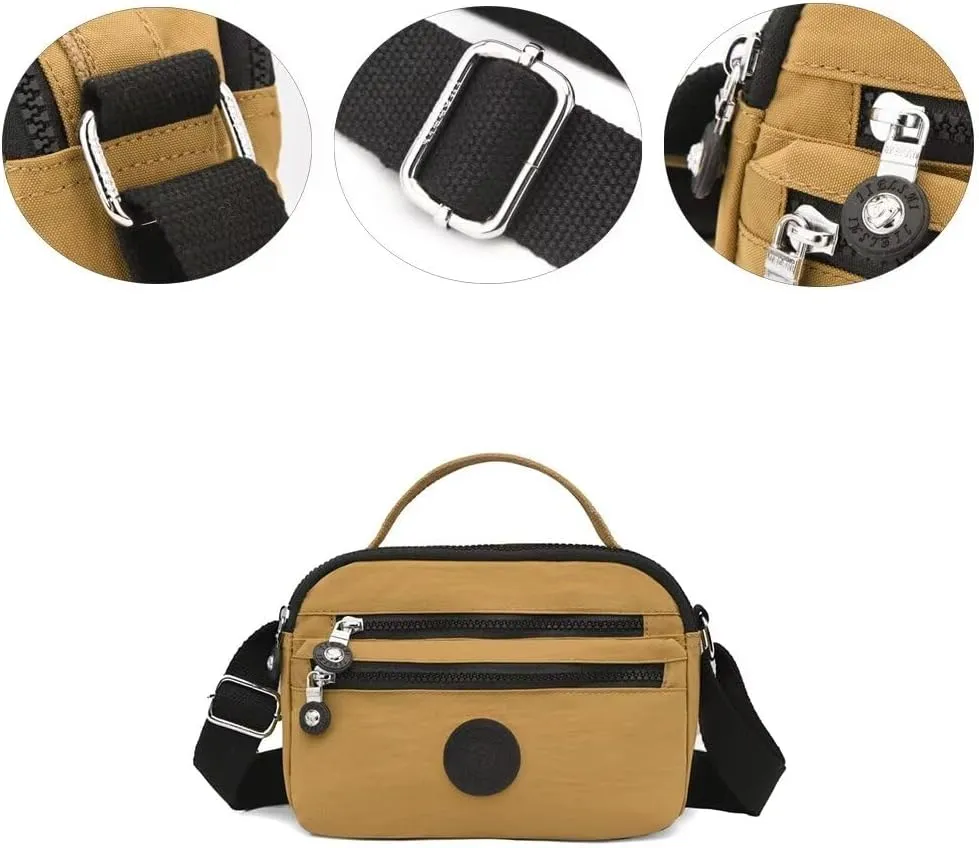 Women's Crossbody bag Nylon Waist bag Shoulder bag Waterproof Shopping Handbag Travel Day Package Shoulder bag