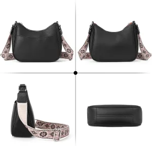 Women's Crossbody Handbags Vegan Leather Shoulder Bag with Adjustable Strap, Lightweight Small Purse for Everyday Essentials