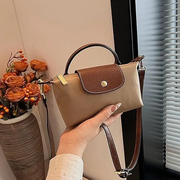 Women's Fashion mini bag, crossbody bag, solid color square wallet that can be carried playfully, elegant handbag wallet