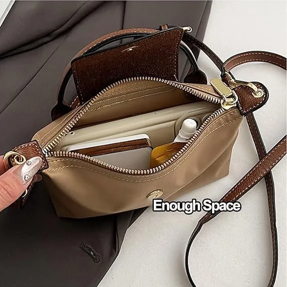 Women's Fashion mini bag, crossbody bag, solid color square wallet that can be carried playfully, elegant handbag wallet
