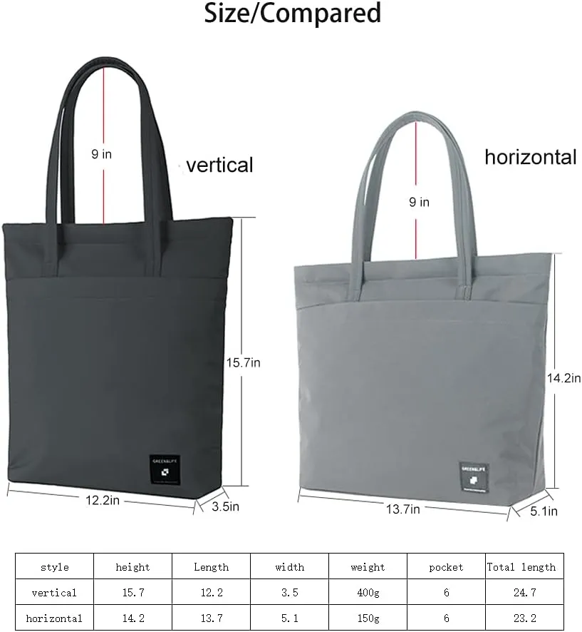 Womens Large Waterproof Tote Bag Shoulder Bag with Multi-pocket for Work Gym Pool and Daily Bags
