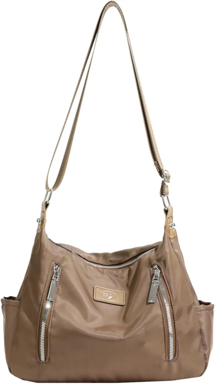 Women's Nylon Crossbody Bag - Waterproof, Lightweight Top Handle Casual Handbag & Messenger Bag
