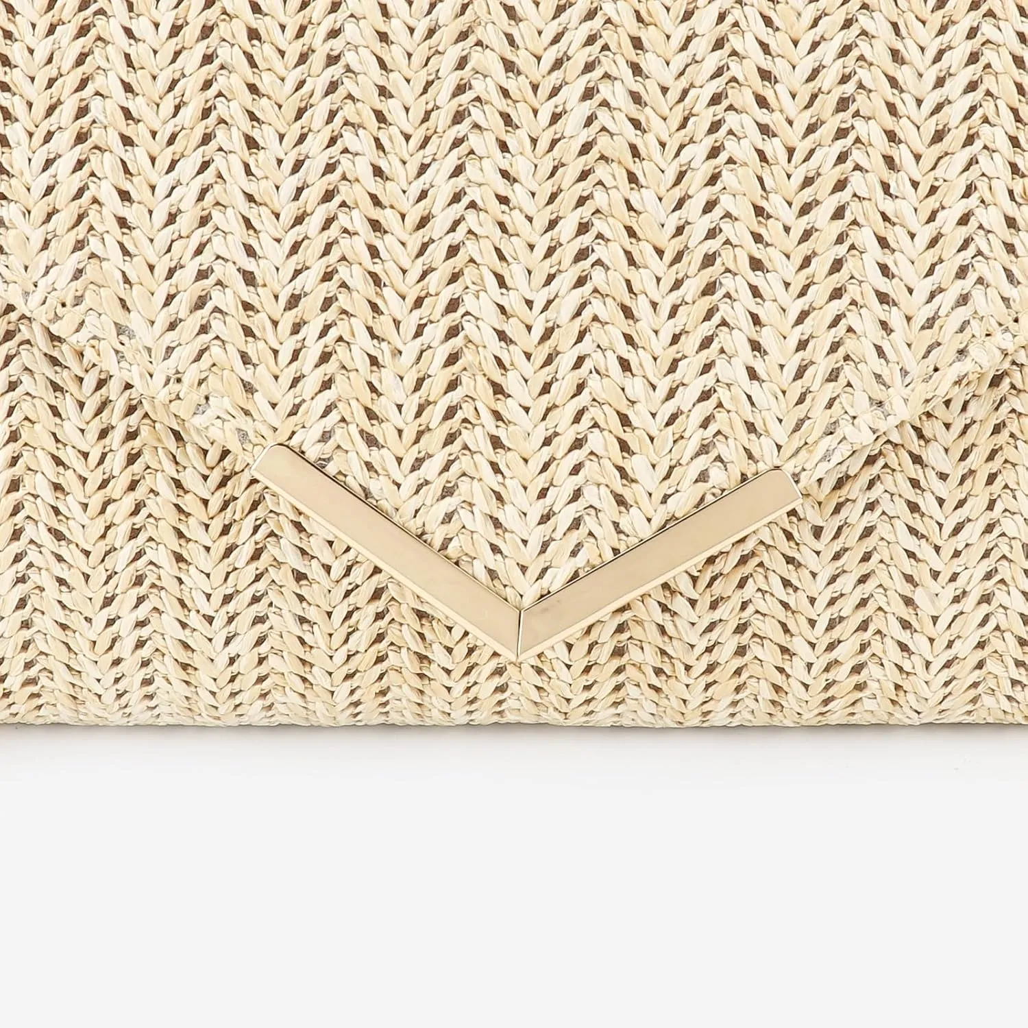 Womens Straw Woven Clutch Handmade Weaving Shoulder Bag Purse for Wedding Prom Party