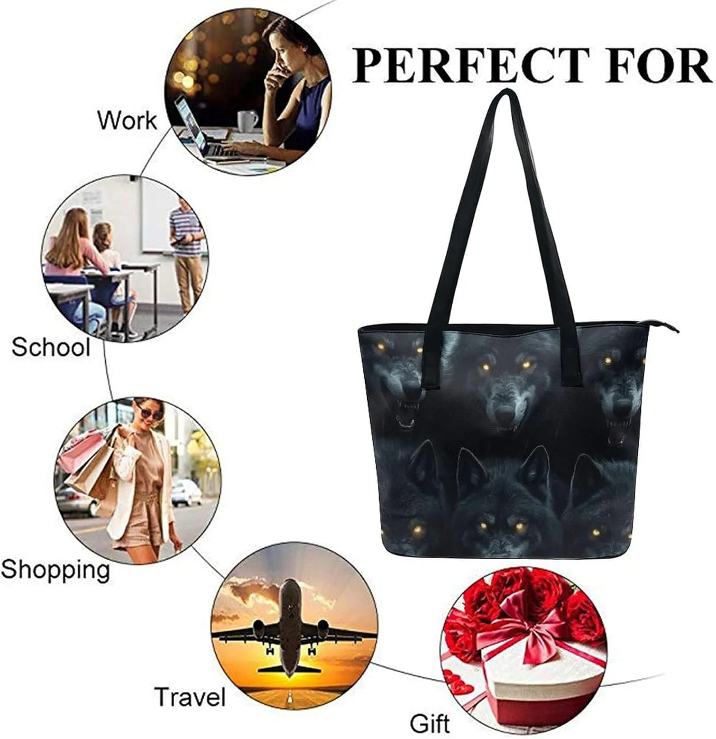 Women's Stylish Waterproof Tote Bag Casual Travel Shoulder Beach Bags