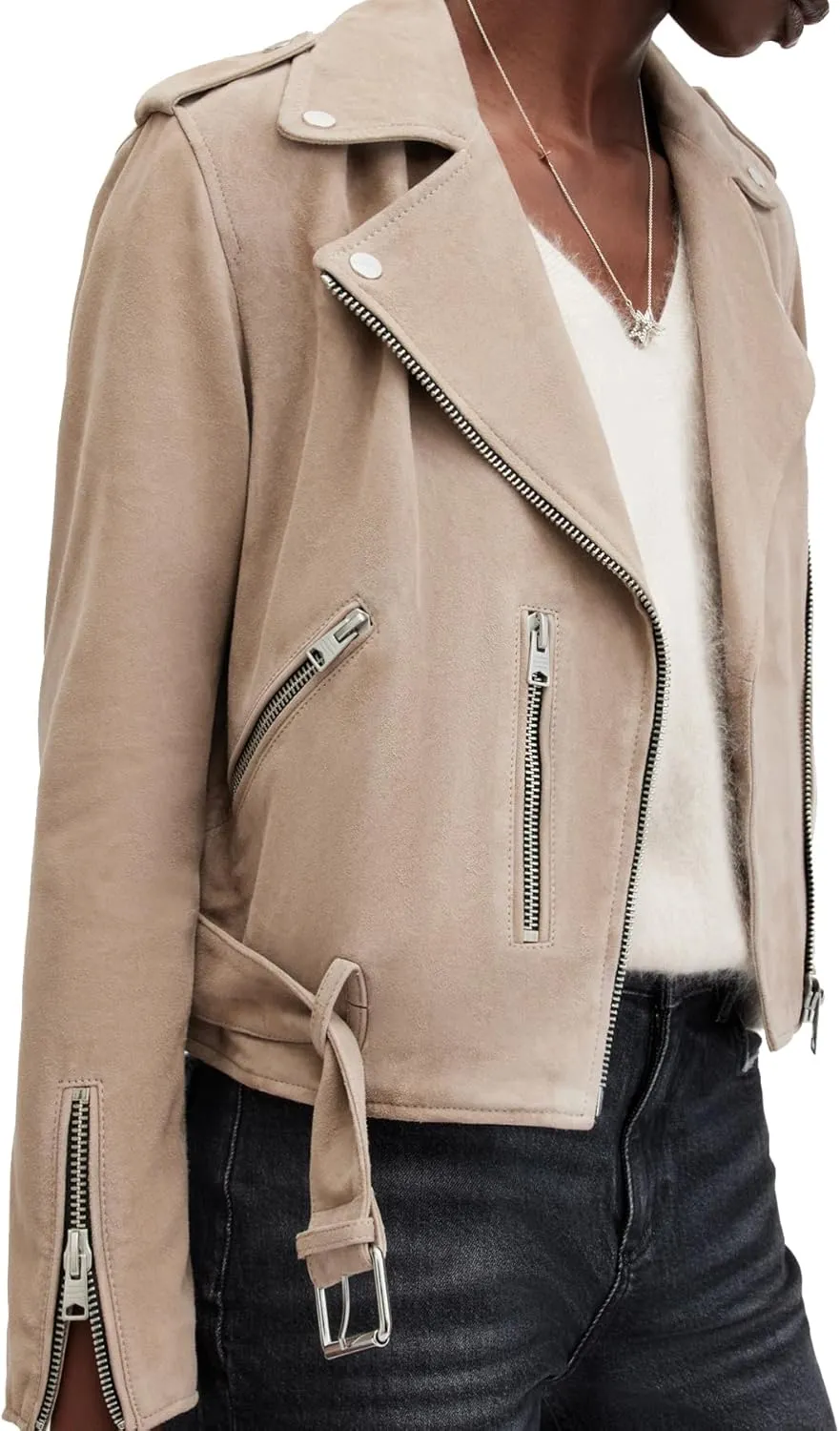 Women's Suede Balfern Biker