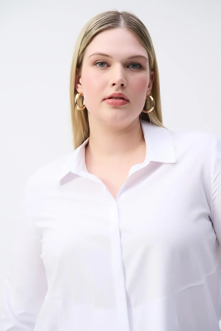 Women's Woven Button-Down Blouse with Pockets