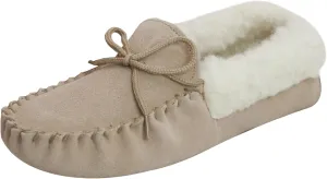 Womens/Ladies Soft Sole Sheepskin Moccasins