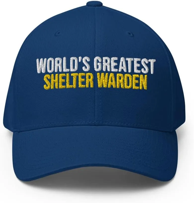 World's Greatest Shelter Warden Hat (Embroidered Structured Twill Cap) Shelter Warden Apparel