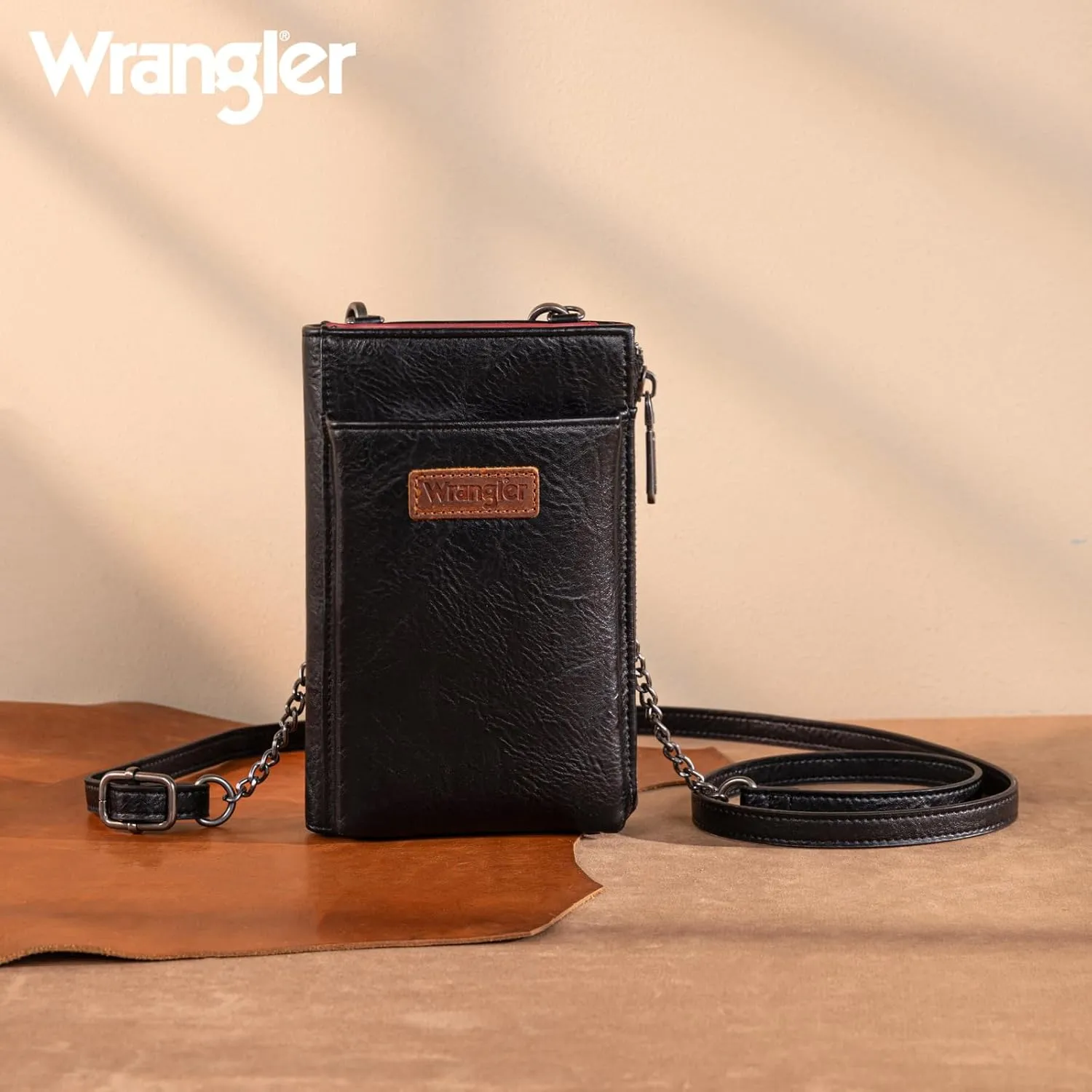 Wrangler Small Crossbody Purse for Women RFID Blocking Over Shoulder Cellphone Wallet with Credit Card Slots