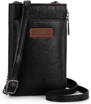 Wrangler Small Crossbody Purse for Women RFID Blocking Over Shoulder Cellphone Wallet with Credit Card Slots