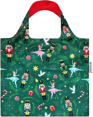 Wrapables Christmas Holiday AllyBag Collection Reusable Shopping Bag