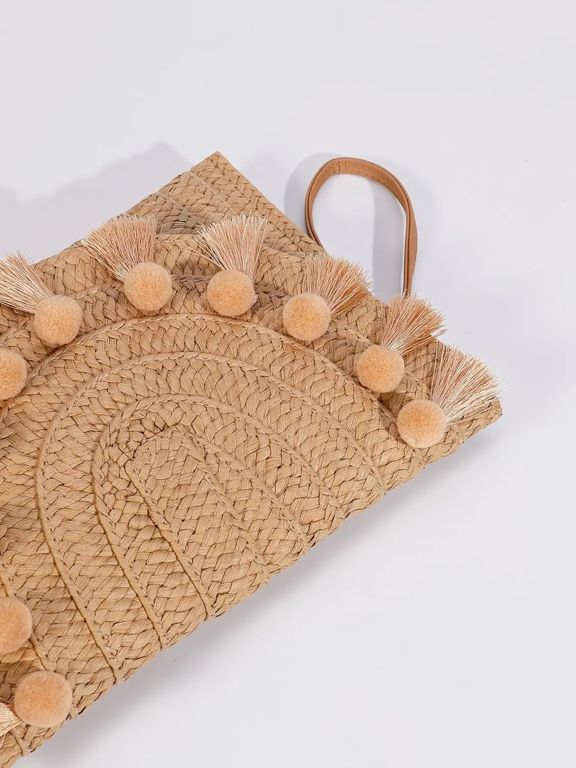 YYW Straw Clutch,Straw Handbag Clutch for Women Summer Beach Straw Woven Envelope Purse Wallet
