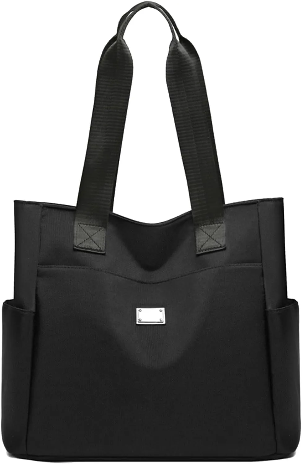 Zcjeaneviln Bag Waterproof, 2025 Large Capacity Waterproof Multi Pocket Nylon Shoulder Bag, Stylish and Lightweigh (Black)