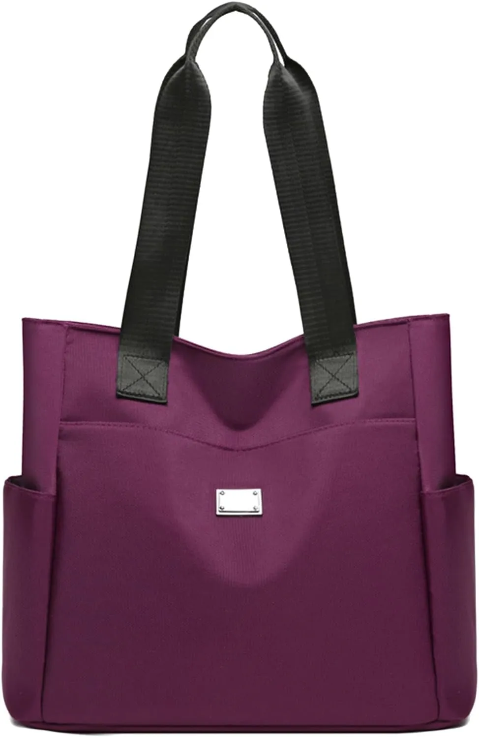 Zcjeaneviln Bag Waterproof, 2025 Large Capacity Waterproof Multi Pocket Nylon Shoulder Bag, Stylish and Lightweigh (Purple)