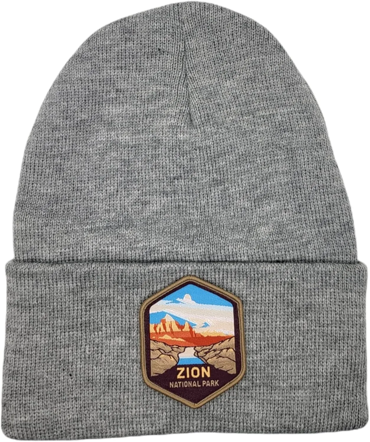 Zion National Park Beanie with Woven Patch